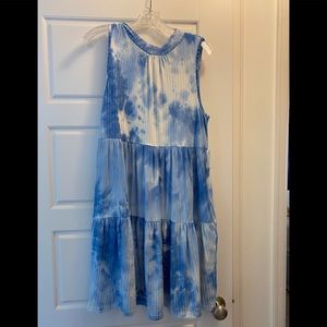 Suzanne Betro tie-dye sleeveless dress, size L